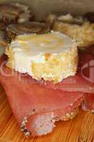 Schinken-Käse-Baguette / Ham and cheese baguette