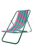 Fully editable vector illustration of a deckchair