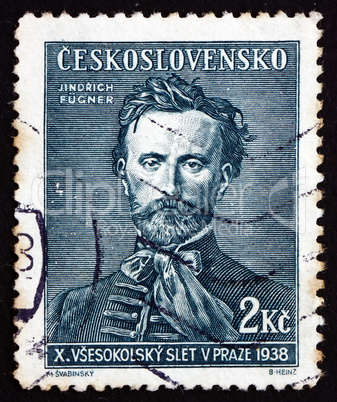 Postage stamp Czechoslovakia 1938 Jindrich Fugner, Sokol Movemen