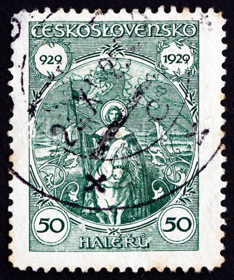 Postage stamp Czechoslovakia 1929 St. Wenceslas
