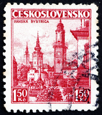 Postage stamp Czechoslovakia 1936 Banska Bystrica, Town