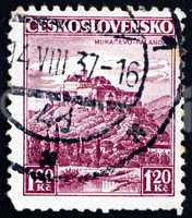 Postage stamp Czechoslovakia 1936 Castle Palanok, Mukacevo