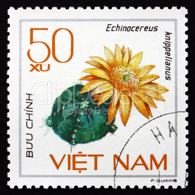 Postage stamp Vietnam 1985 Echinocereus Knippelianus, Cactus