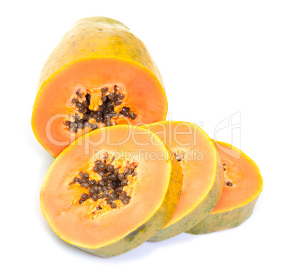 Fresh Papaya with Slices