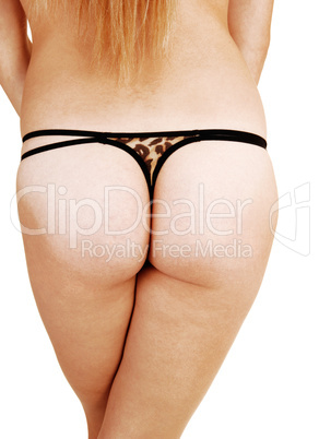 Lingerie girl from back.