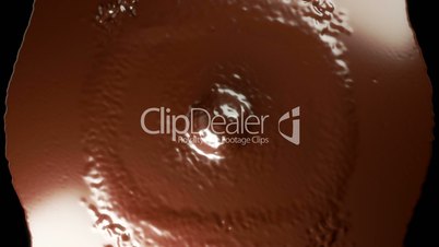 Hot chocolate spread: Filling the screen. Alpha matte