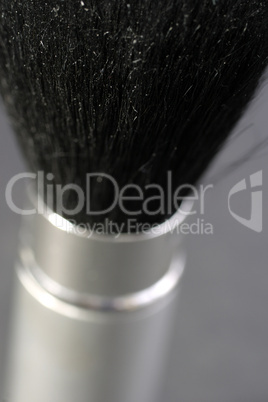 close-up of powder makeup brush