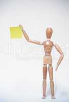 Mannequin with post it sticky note
