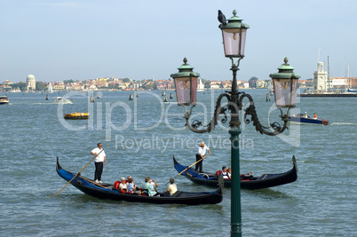 In teh lagoon of Venice