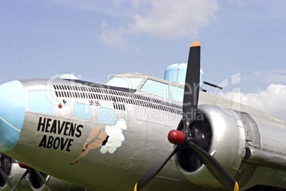 B-17 Heaven's Above Nose Art