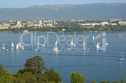 Sailing on Lac Leman