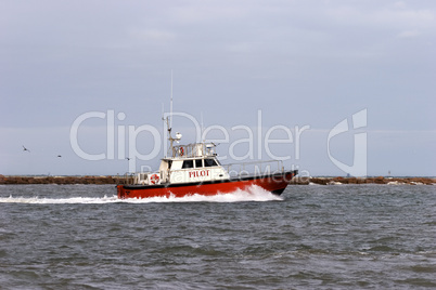 Pilot Boat at Port Aransas texas