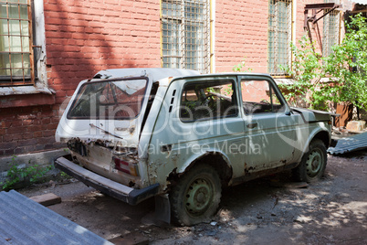 Old abandoned car