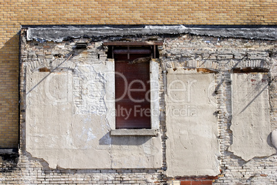 Brickwall and upper door