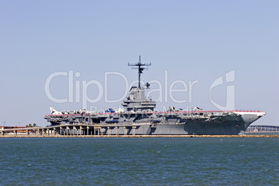 USS Lexingtom aircraft carrier on d