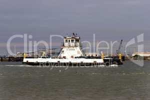 Ferry boat with cars Port Aransas T