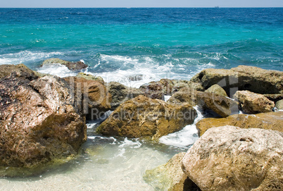 Rocks on the beach