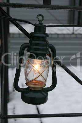small lamp outdoors