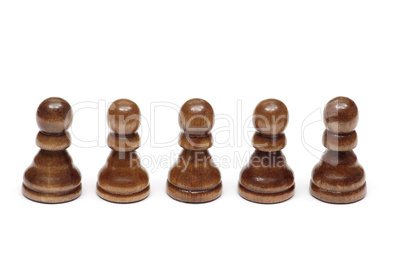 5 Pawns in a row