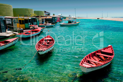 Fishing boats in Curacao harbour