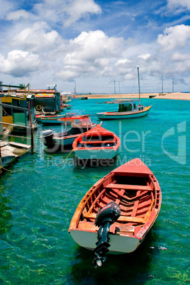 Fishing boats in Curacao harbour
