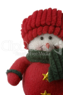 Snowman soft toy