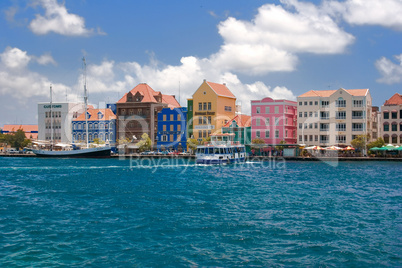 Handelskade in Willemstad, Curacao,