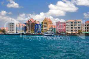 Handelskade in Willemstad, Curacao,