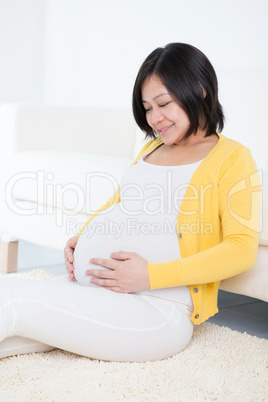 Pregnant Asian Chinese woman