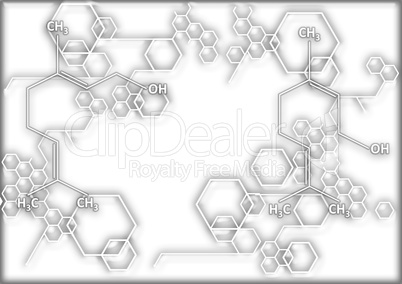 The chemical structural formula of spirit