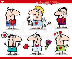 valentines day themes cartoon illustration