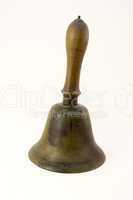 School Bell wood handle antique