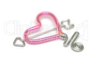 Unusual heart shaped wire with arro