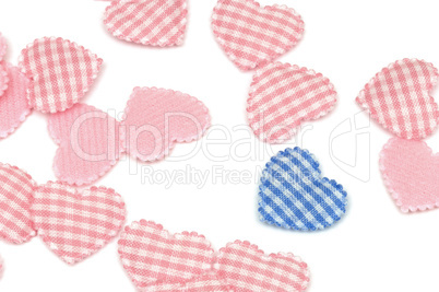 Fabric hearts