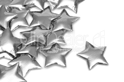 Pile of padded Silver stars