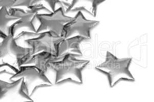 Pile of padded Silver stars