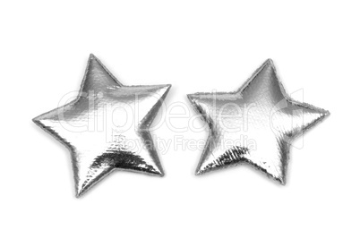2 padded Silver stars