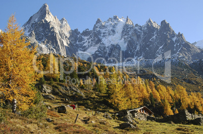 Fall in the Alps