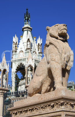 Lion in stone