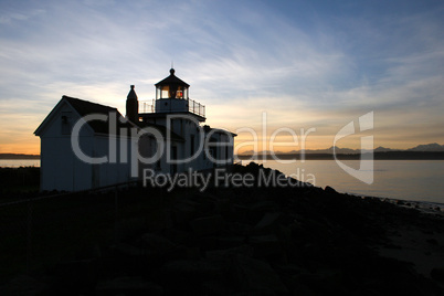 Lighthouse at Sunset