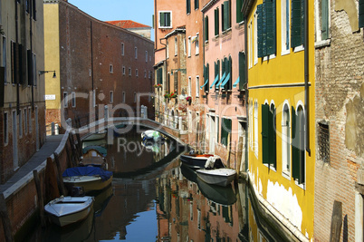 Backside canal in Venice, Italy