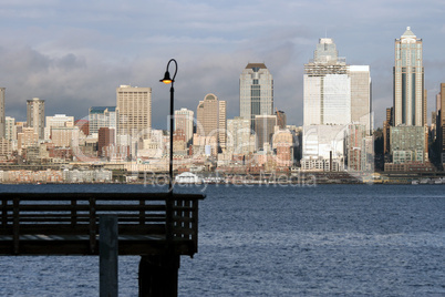 Seattle Skyline with Pier