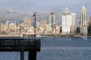 Seattle Skyline with Pier