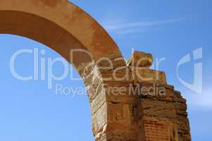 Arc Hadrianic Baths Roman Ruins Lep