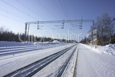 empty railway platform