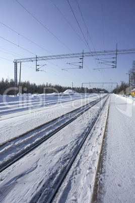 empty railway platform