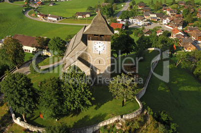 Church Chateau d'Oex Bernese Oberla