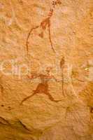 Prehistoric rock paintings,