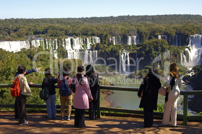 at the Iguazu Waterfalls