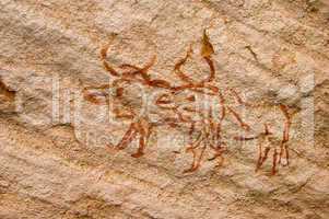 Prehistoric rock paintings